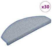 Trapmatten 30 st 65x24x4 cm lichtgrijs blauw