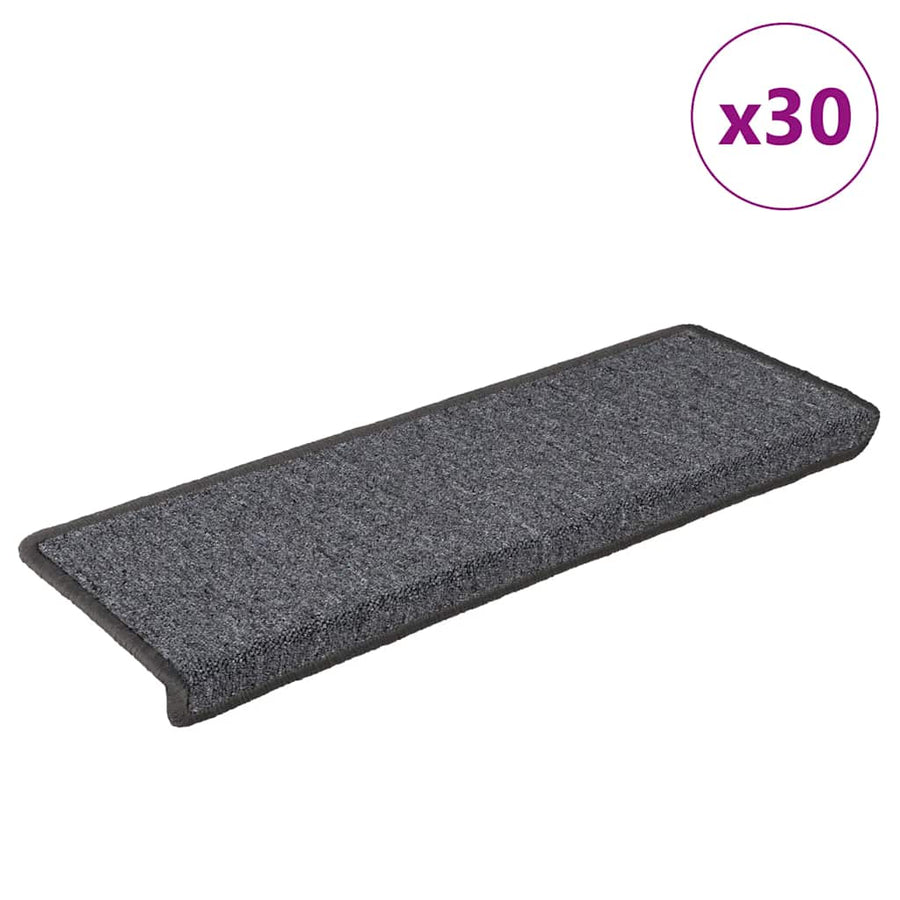 Trapmatten 30 st 65x21x4 cm grijs en zwart