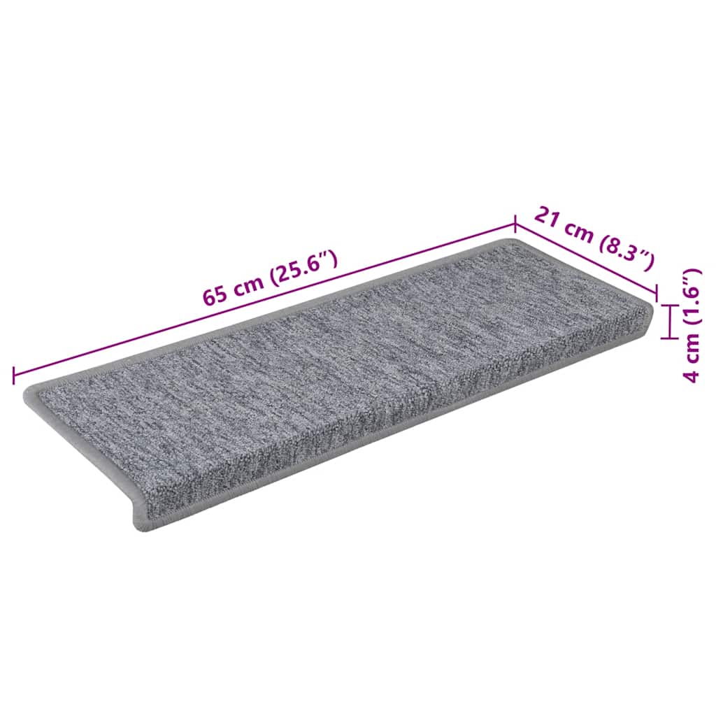 Trapmatten 30 st 65x21x4 cm wit en grijs