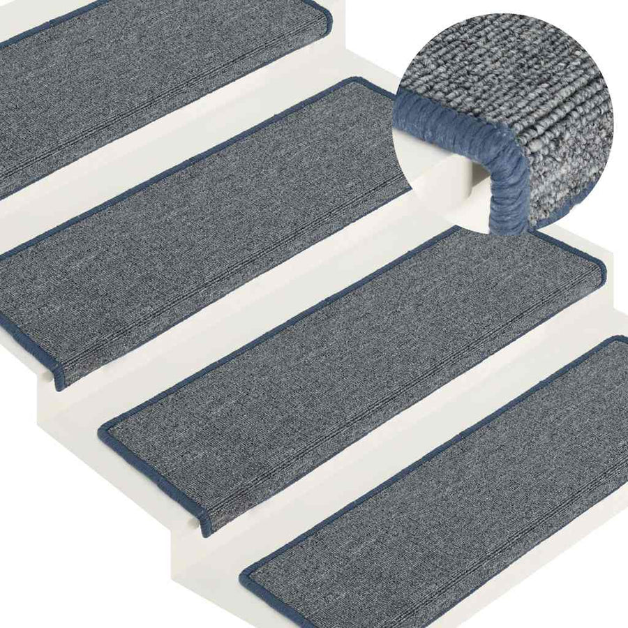 Trapmatten 30 st 65x21x4 cm paars en blauw