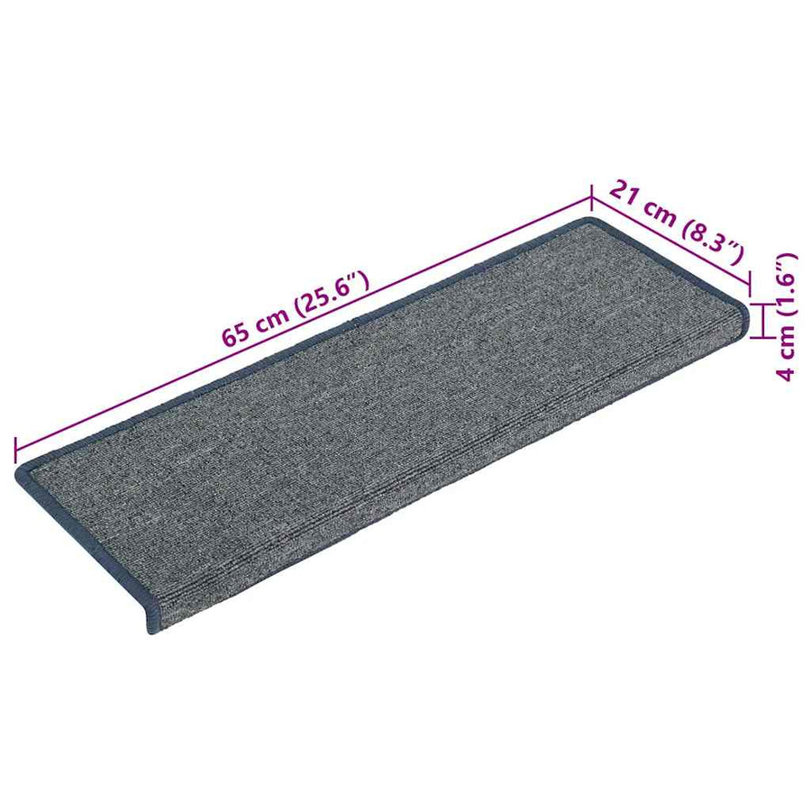 Trapmatten 30 st 65x21x4 cm paars en blauw