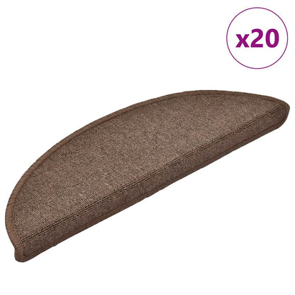 Trapmatten 20 st 56x17x3 cm koffiebruin