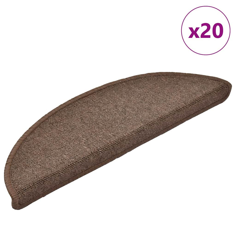 Trapmatten 20 st 56x17x3 cm koffiebruin