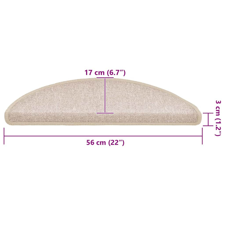 Trapmatten 20 st 56x17x3 cm taupe