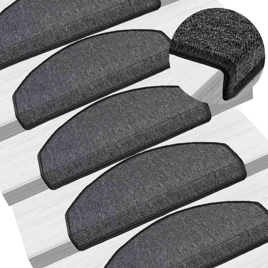 Trapmatten 20 st 65x24x4 cm antracietkleurig