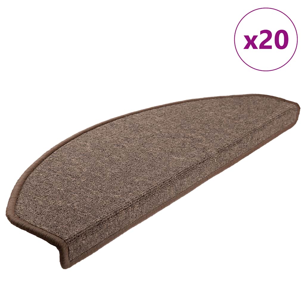 Trapmatten 20 st 65x24x4 cm koffiebruin