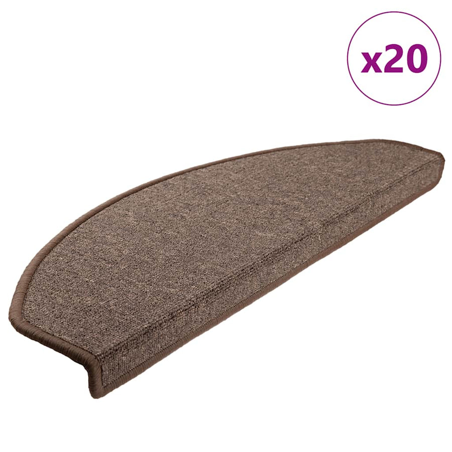 Trapmatten 20 st 65x24x4 cm koffiebruin