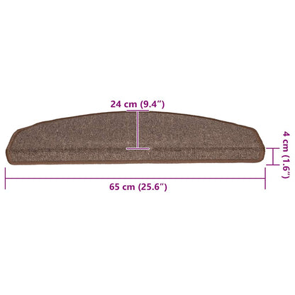 Trapmatten 20 st 65x24x4 cm koffiebruin