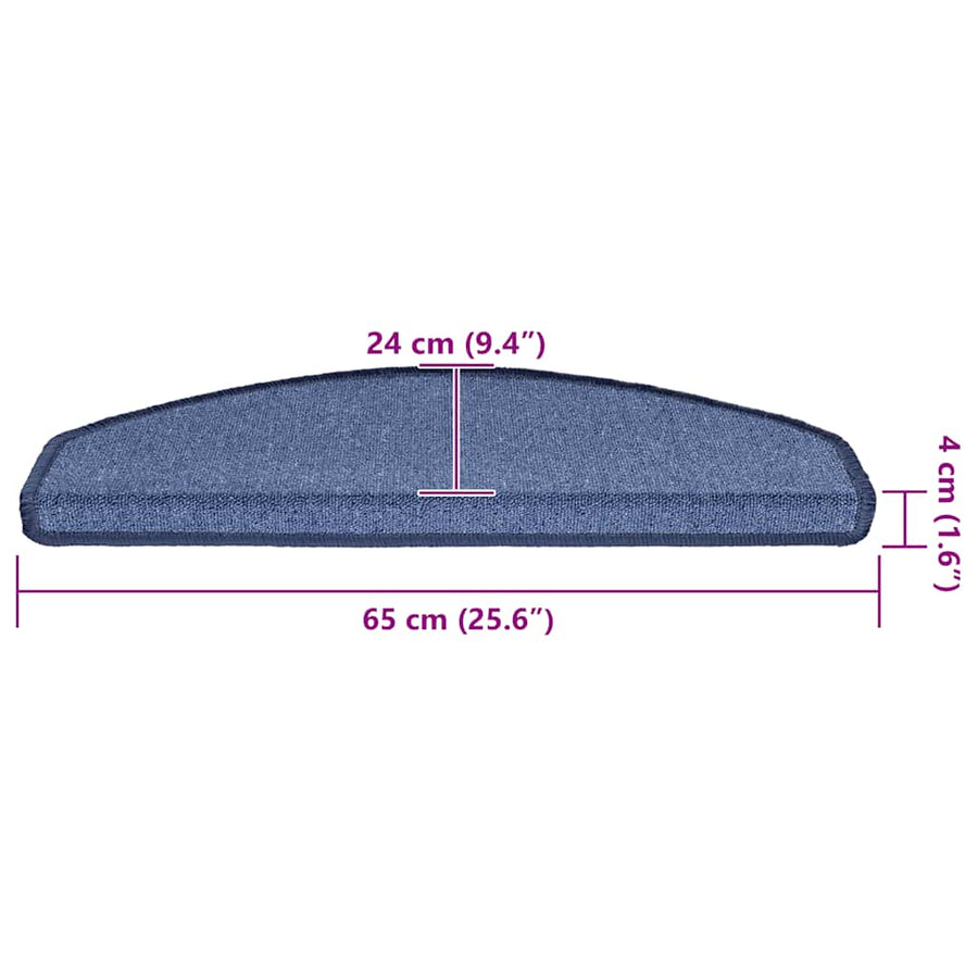 Trapmatten 20 st 65x24x4 cm blauw
