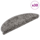 Trapmatten 30 stuks 56x17x3 cm grijs halfrond