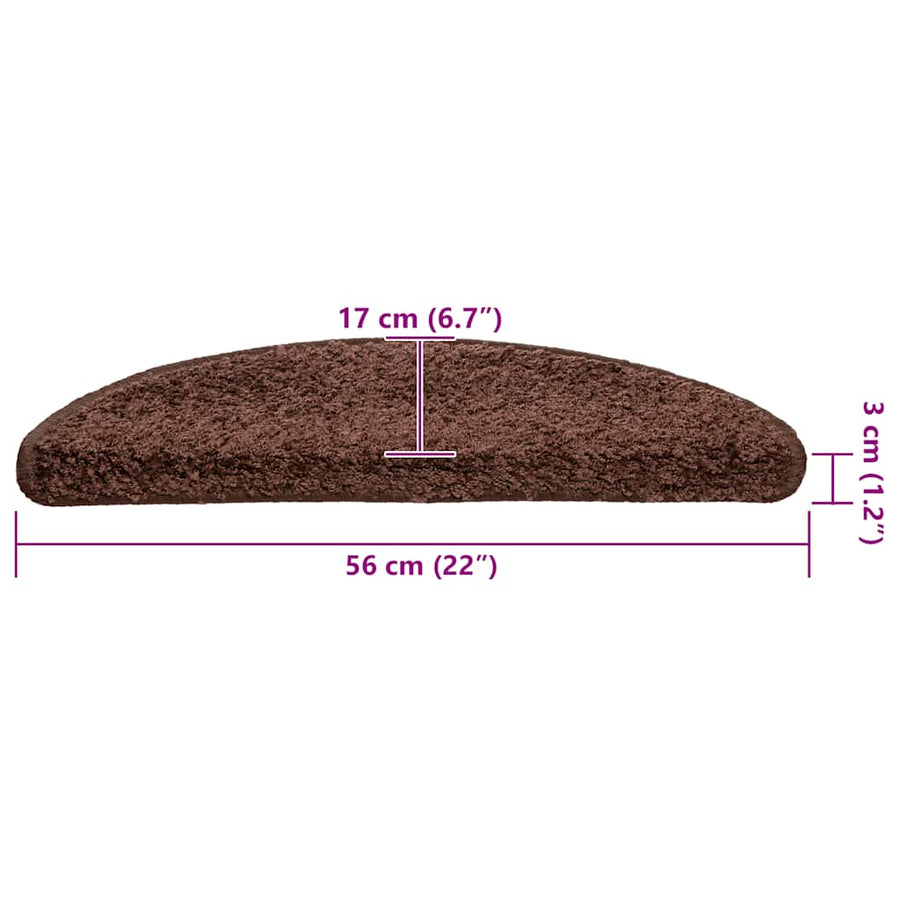 Trapmatten 30 st 56x17x3 cm bruin