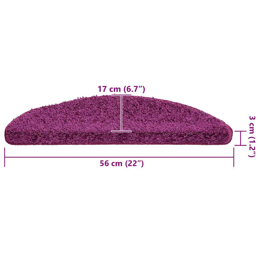 Trapmatten 30 st 56x17x3 cm paars