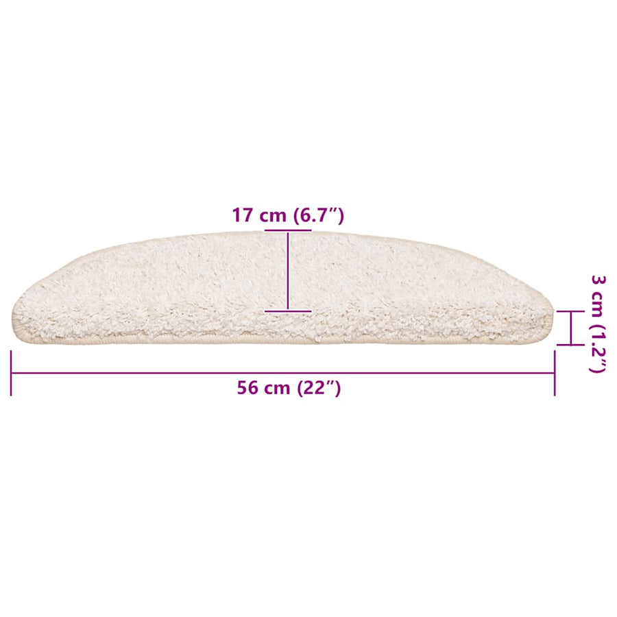 Trapmatten 30 st 56x17x3 cm wit