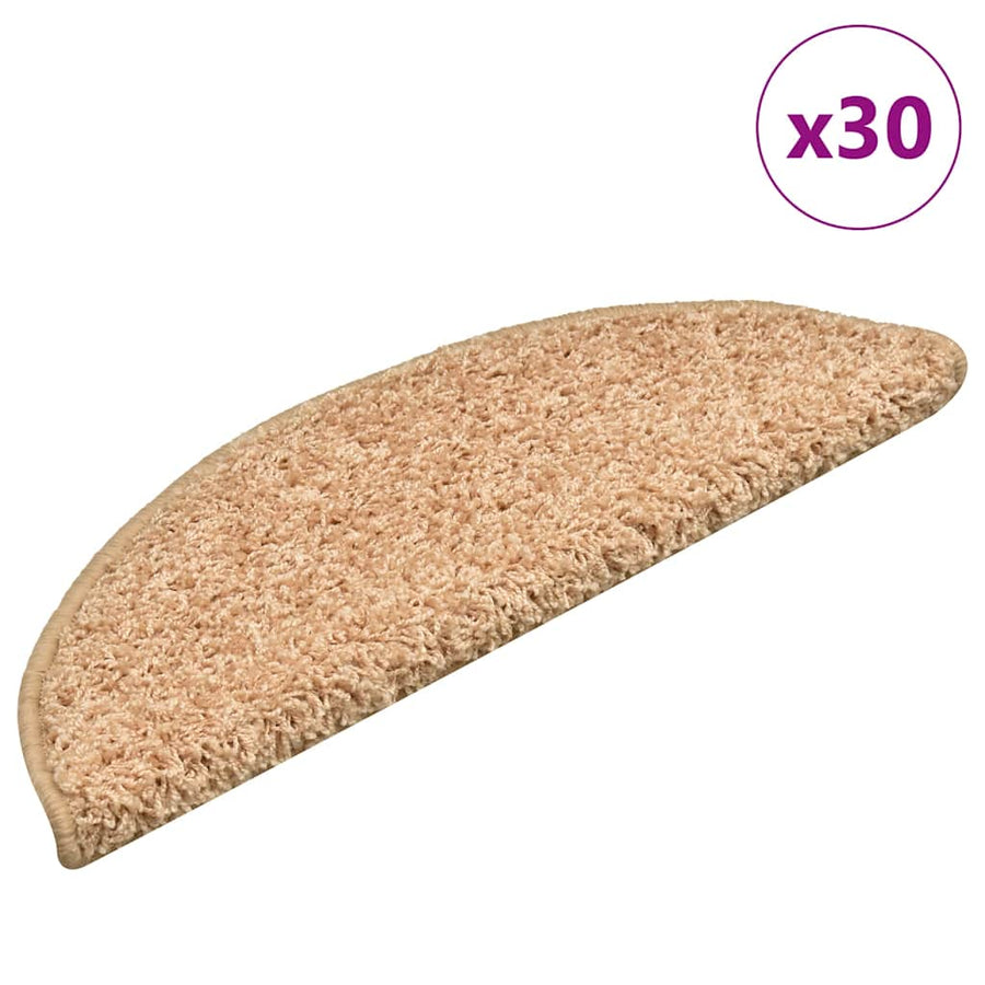 Trapmatten 30 stuks 56x17x3 cm Goud Halfrond