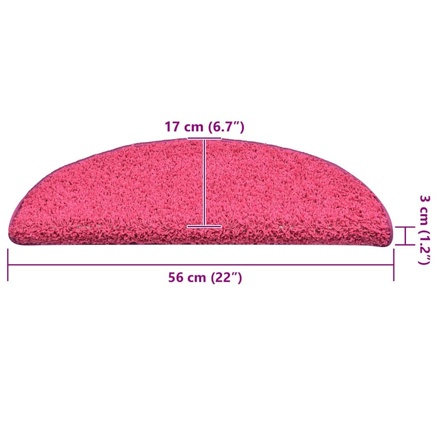 Trapmatten 30 st 56x17x3 cm roze