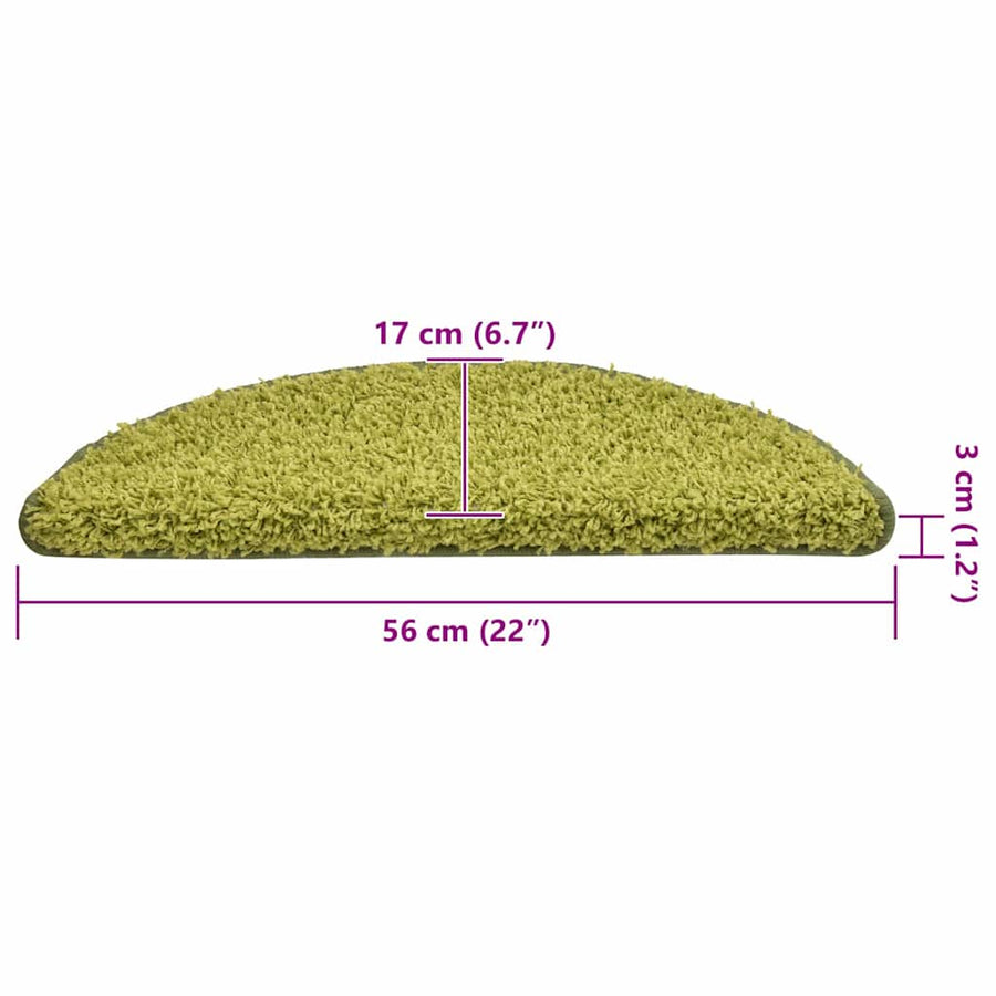 Trapmatten 30 st 56x17x3 cm groen