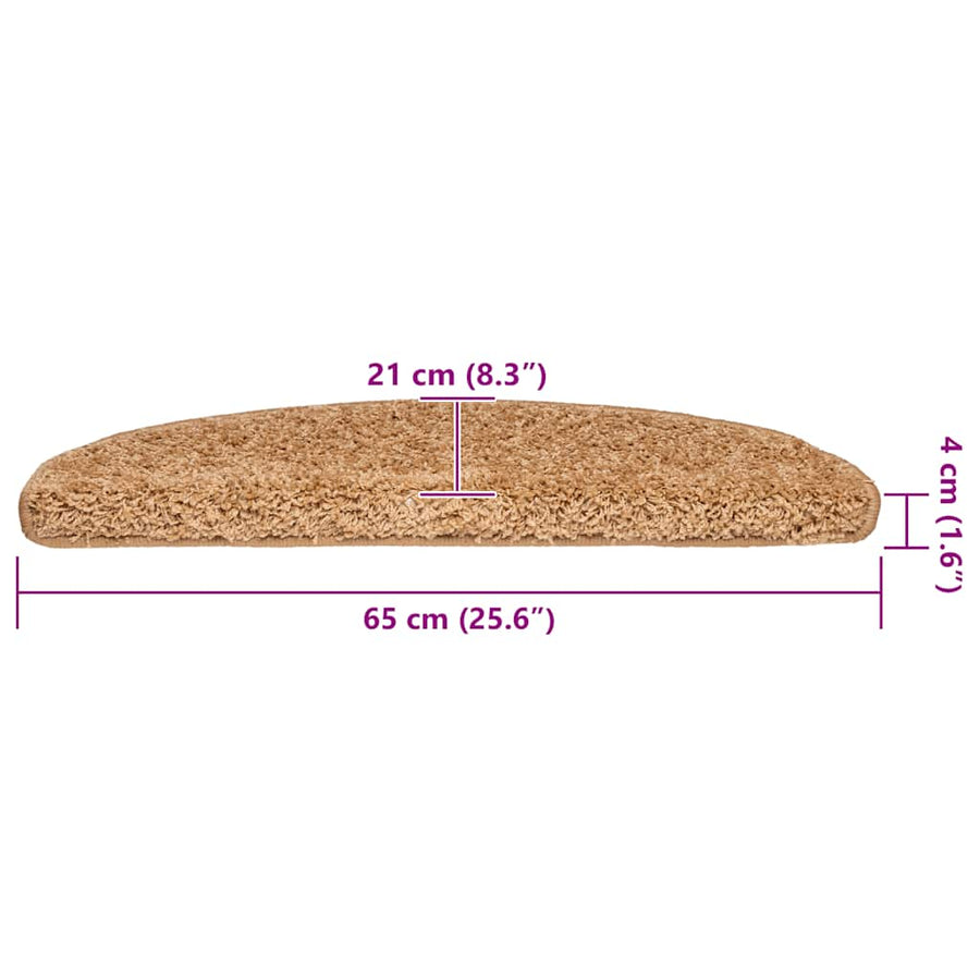 Trapmatten 30 st 65x21x4 cm beige