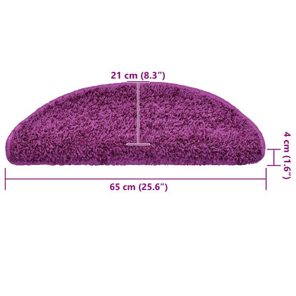 Trapmatten 30 st 65x21x4 cm paars