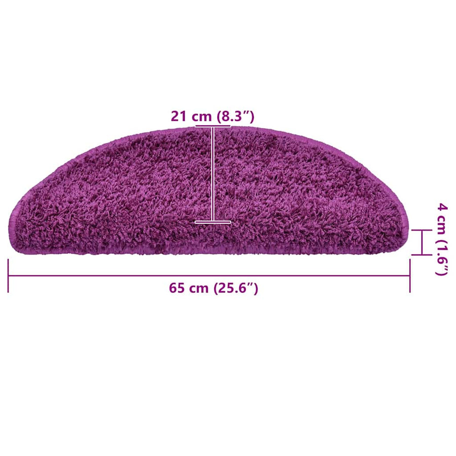 Trapmatten 30 st 65x21x4 cm paars