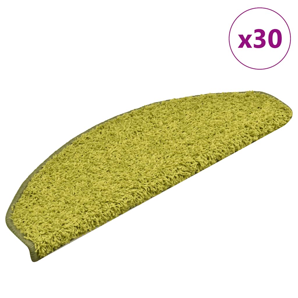 Trapmatten 30 stuks 65x21x4 cm Groen Halfrond Groot