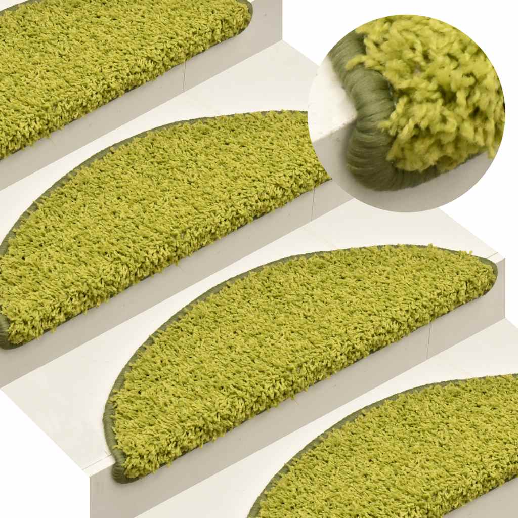 Trapmatten 30 stuks 65x21x4 cm Groen Halfrond Groot