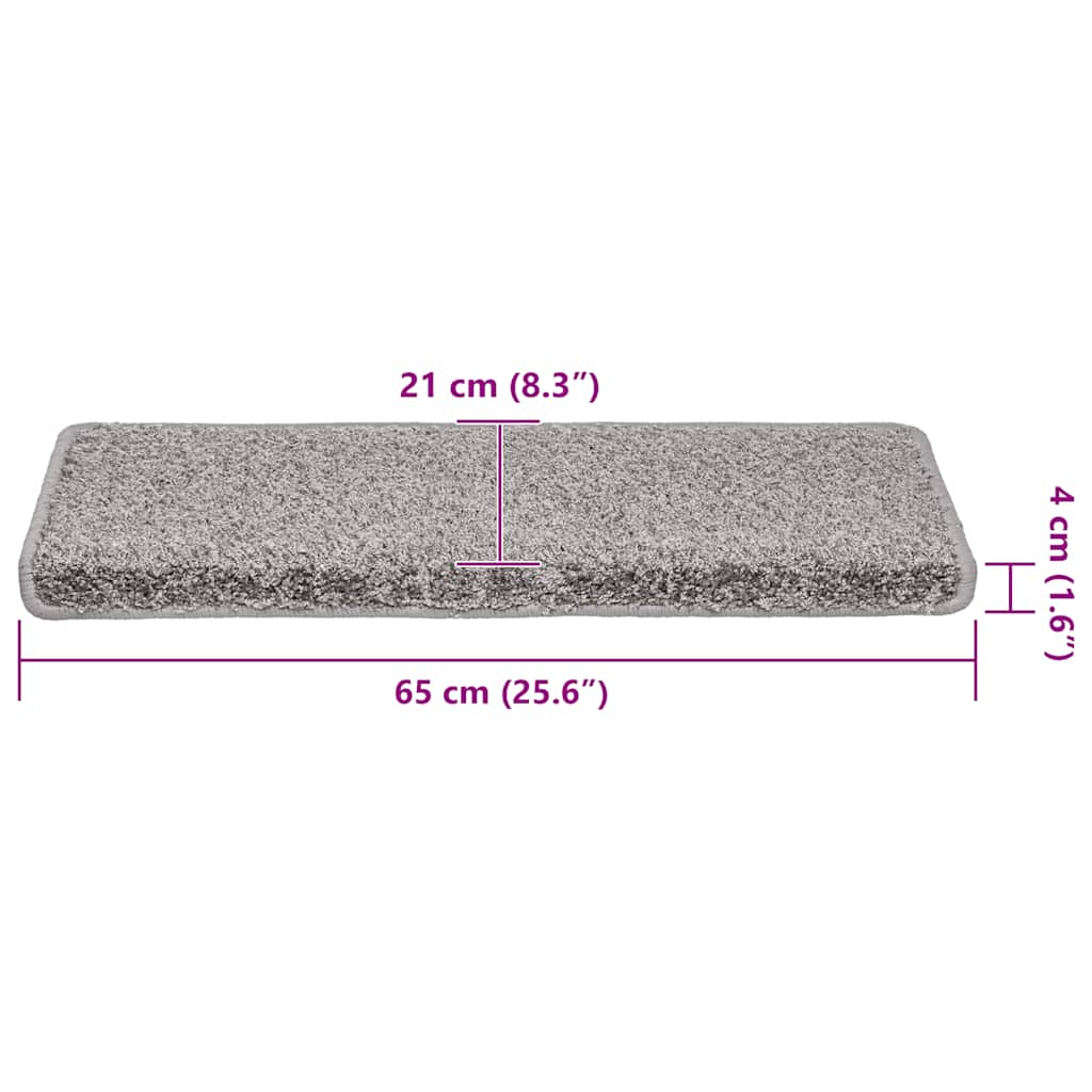 Trapmatten 30 st 65x21x4 cm grijs