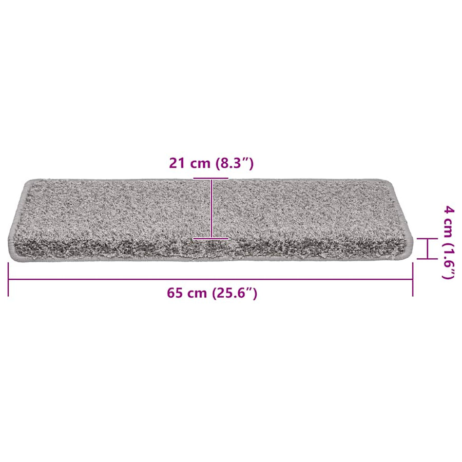 Trapmatten 30 st 65x21x4 cm grijs