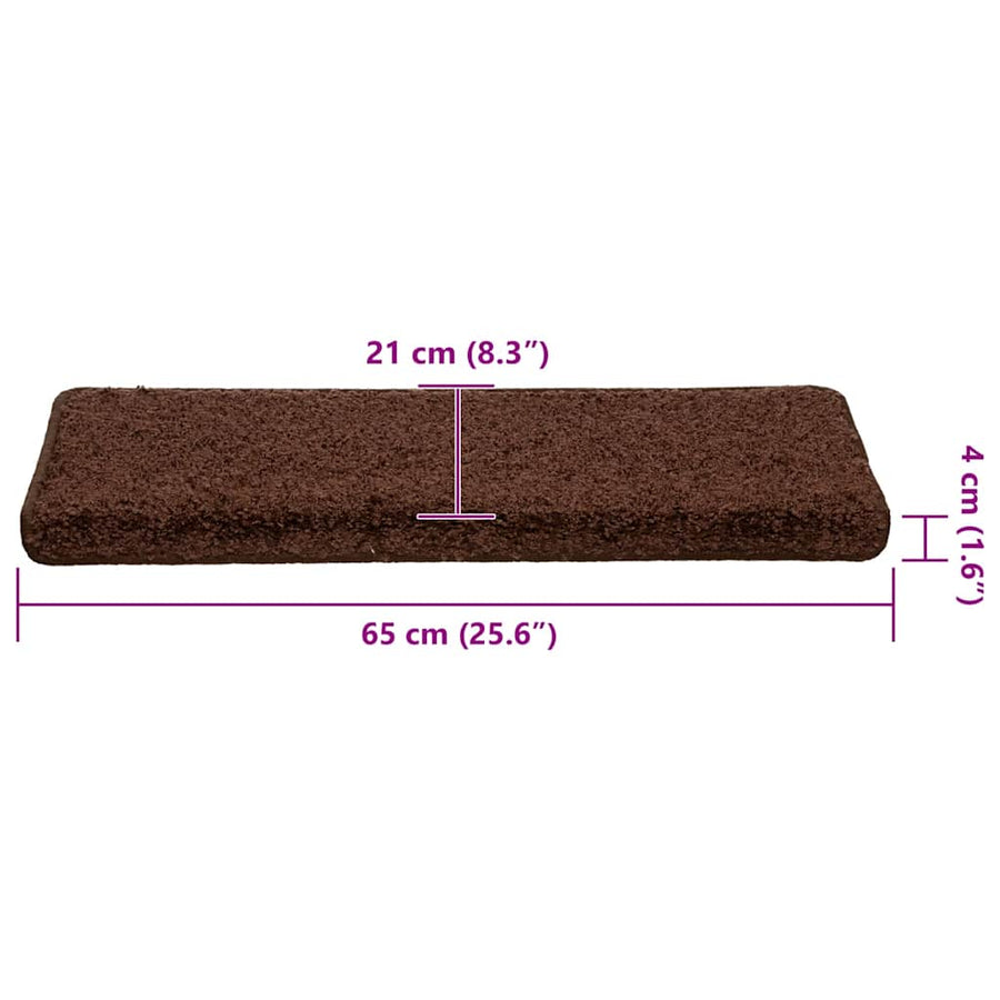Trapmatten 30 st 65x21x4 cm bruin