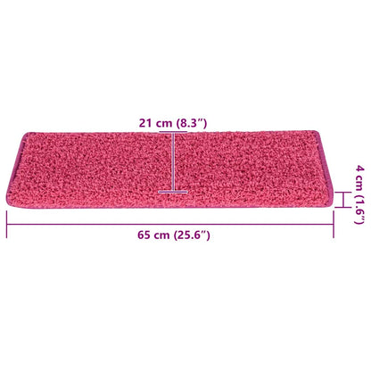 Trapmatten 65x21x4 cm 30 st roze