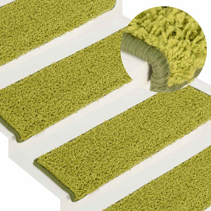Trapmatten 30 st 65x21x4 cm Groen Rechthoekige Rand