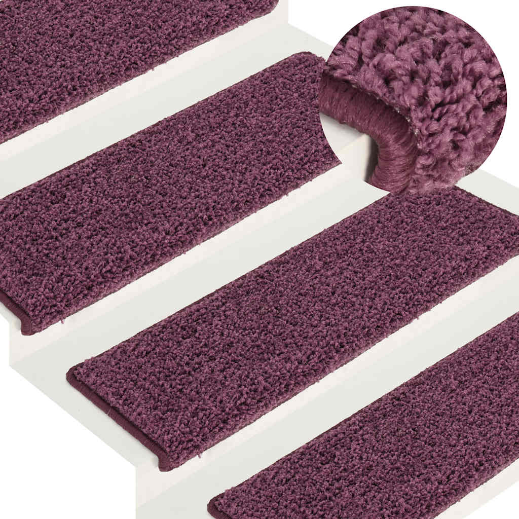 Trapmatten 30 st 65x21x4 cm donkerpaars