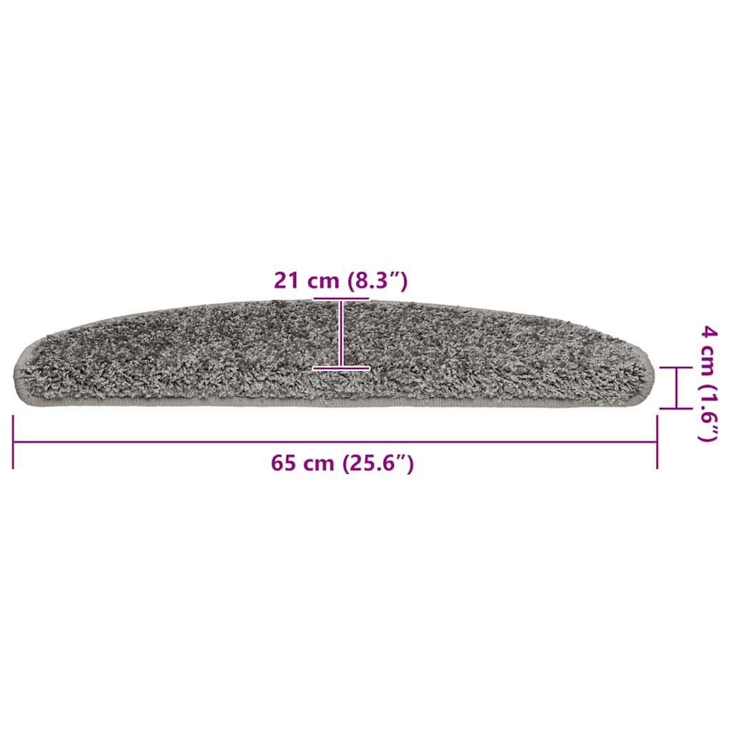 Trapmatten 20 st 65x21x4 cm grijs