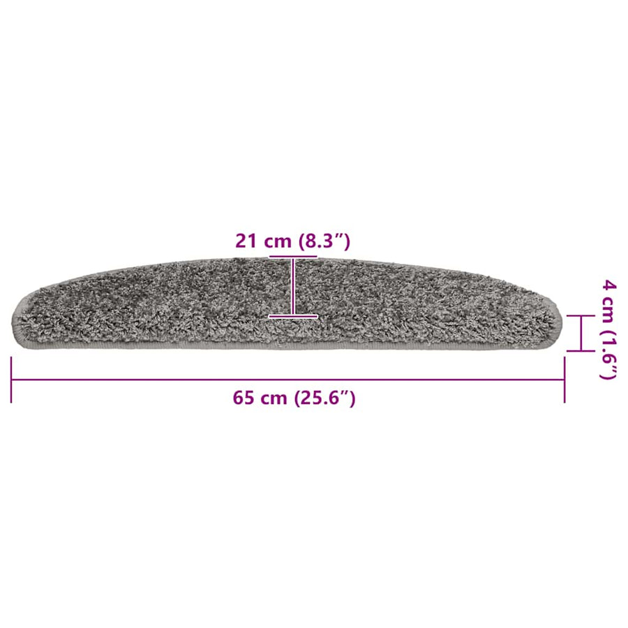 Trapmatten 20 st 65x21x4 cm grijs