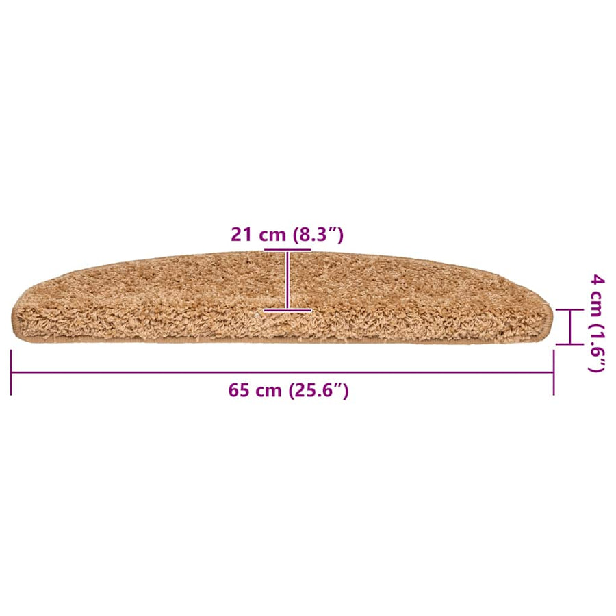Trapmatten 20 st 65x21x4 cm beige