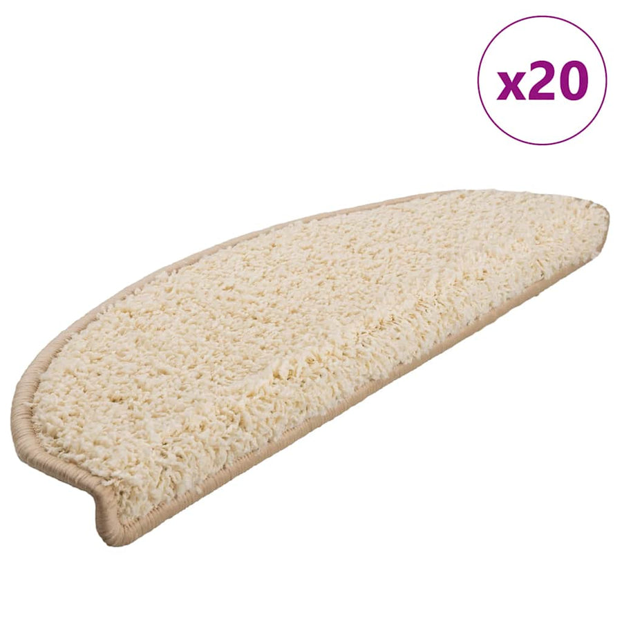 Trapmatten 20 st 65x21x4 cm crèmekleurig