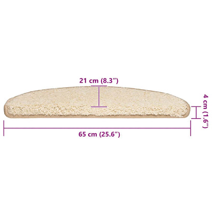 Trapmatten 20 st 65x21x4 cm crèmekleurig