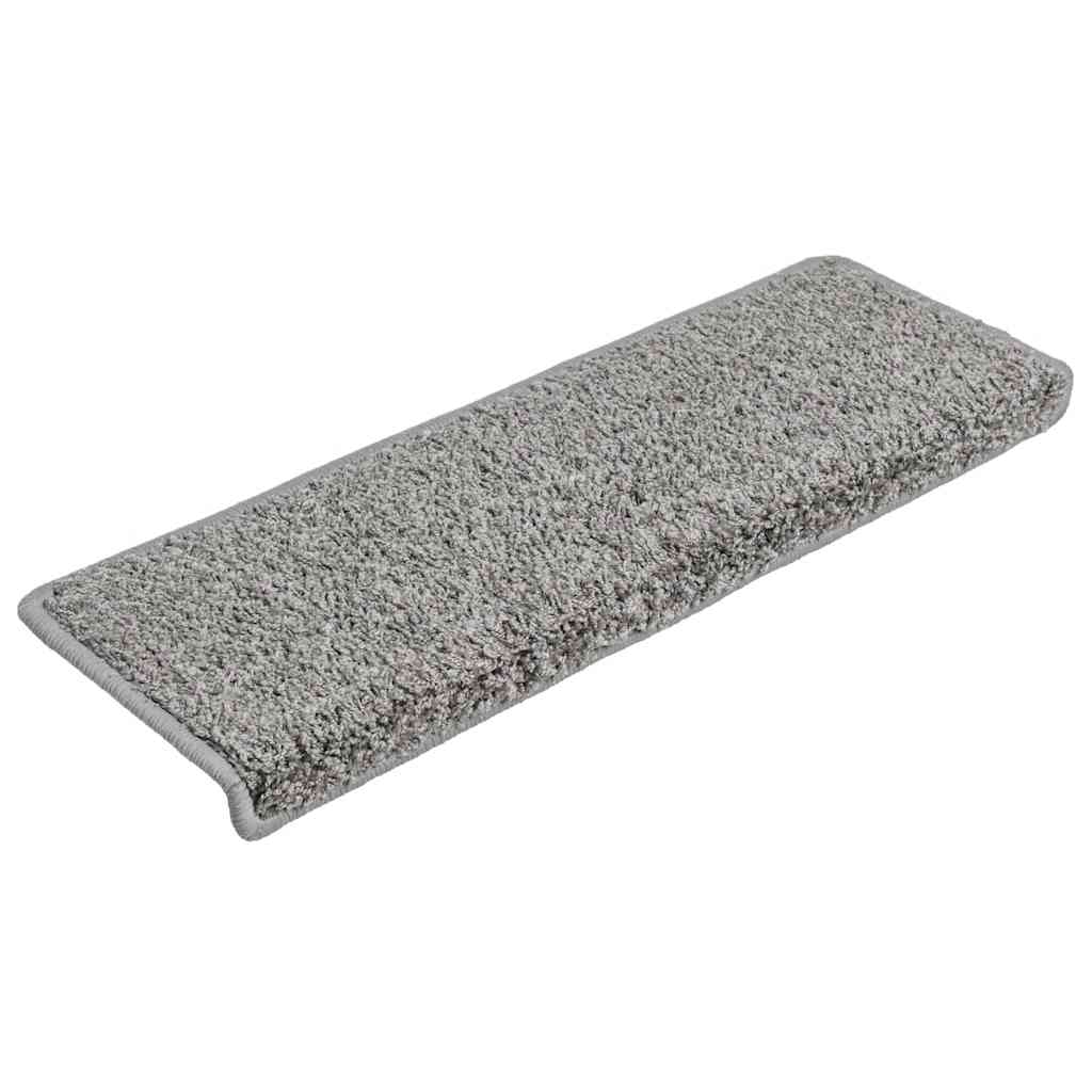 Trapmatten 20 stuks 65x21x4 cm Grijs Rechthoekige Rand