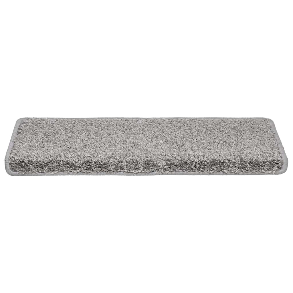 Trapmatten 20 stuks 65x21x4 cm Grijs Rechthoekige Rand
