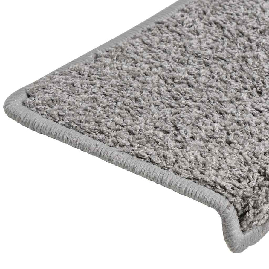 Trapmatten 20 stuks 65x21x4 cm Grijs Rechthoekige Rand