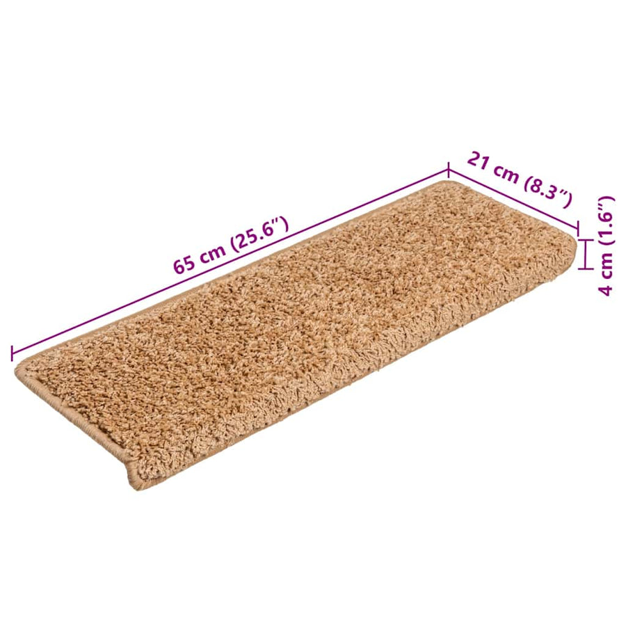 Trapmatten 20 st 65x21x4 cm beige