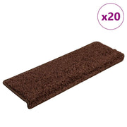 Trapmatten 20 stuks bruin 65x21x4 cm