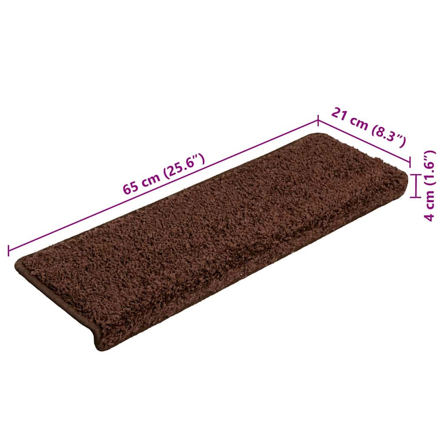 Trapmatten 20 st 65x21x4 cm bruin