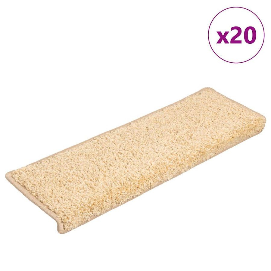 Trapmatten 20 st 65x21x4 cm crèmekleurig