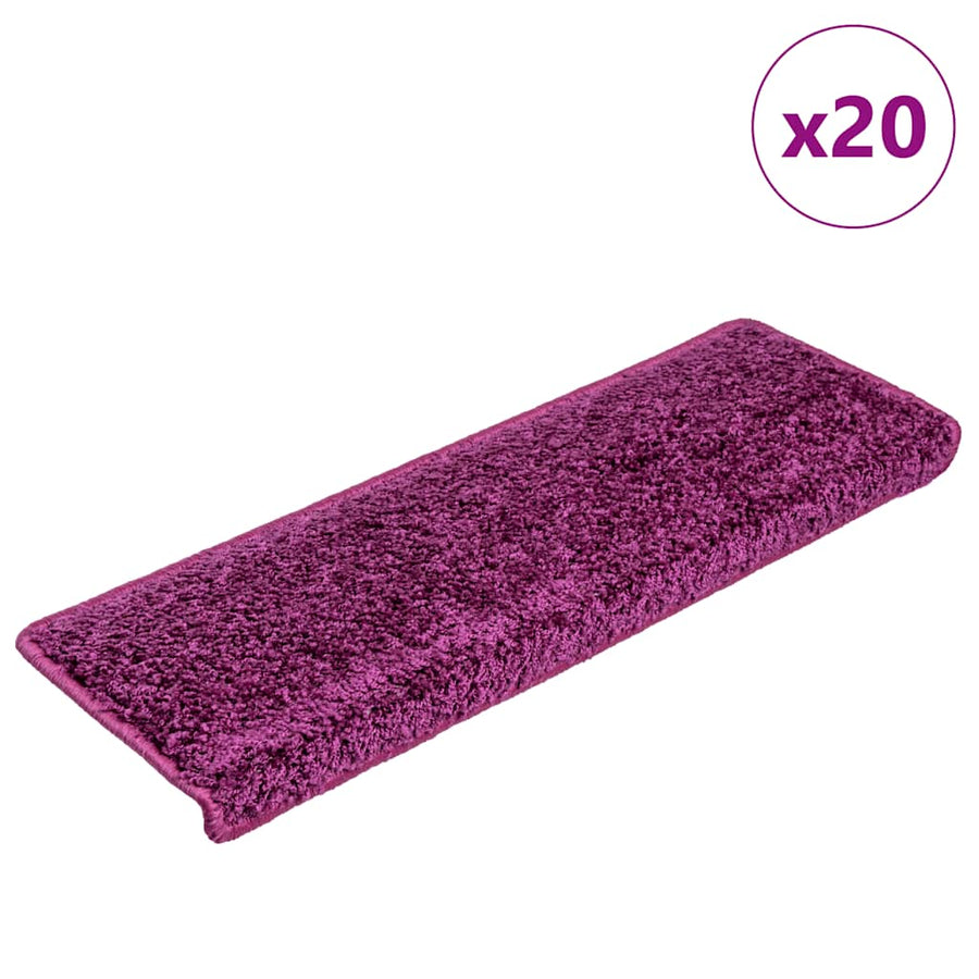 Trapmatten 20 st 65x21x4 cm paars