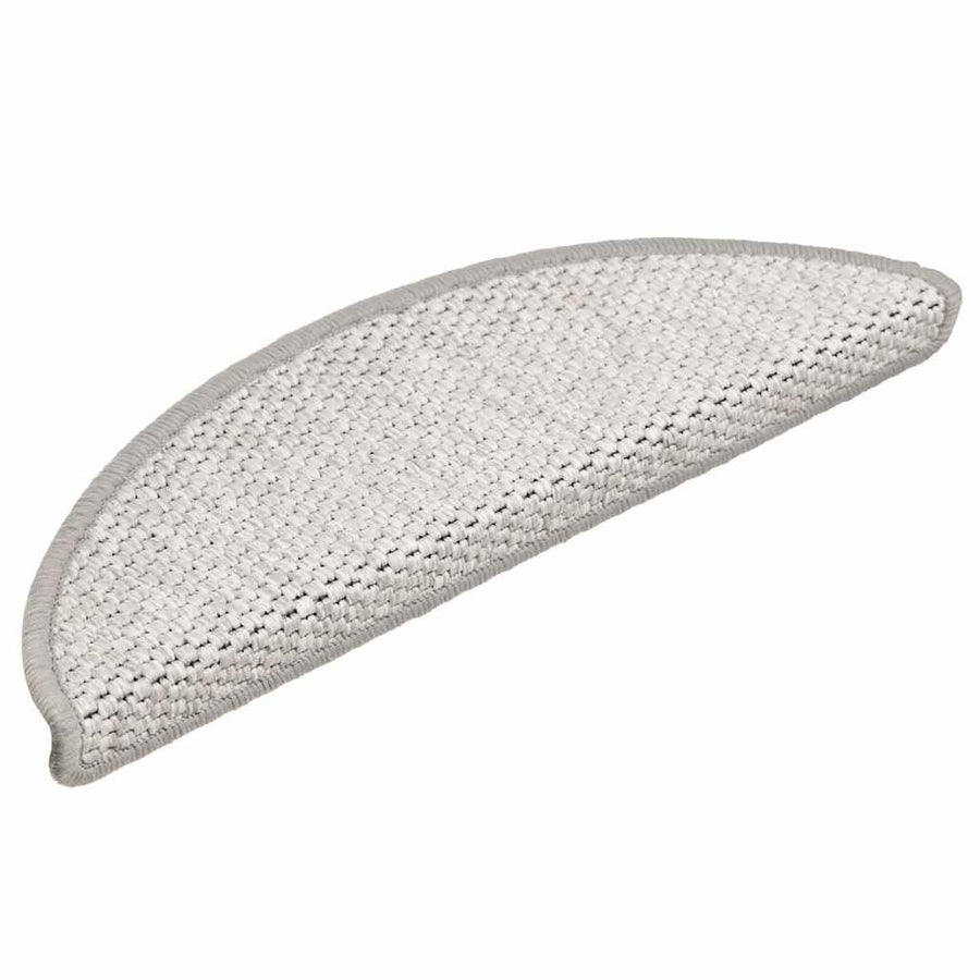Trapmatten zelfklevend Sisal-Look 30 st 56x17x3 cm Platina