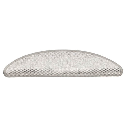 Trapmatten zelfklevend Sisal-Look 30 st 56x17x3 cm Platina