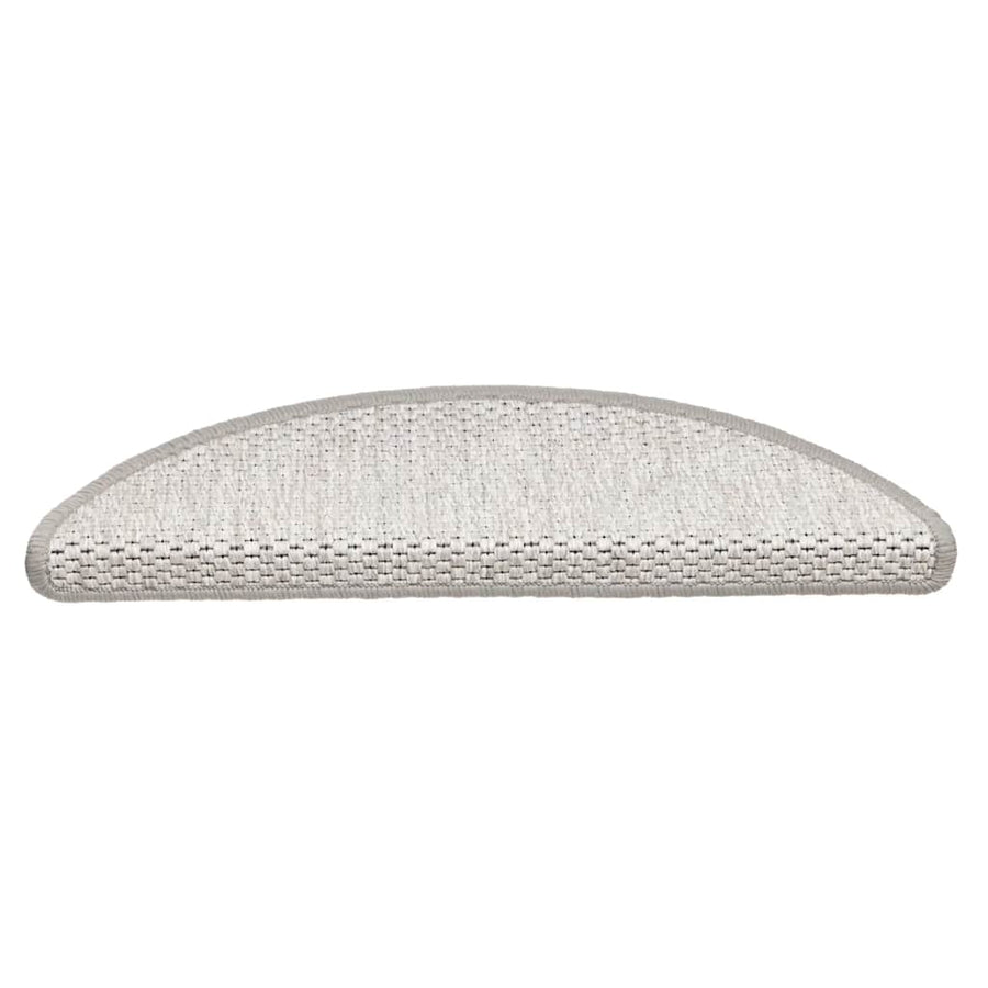 Trapmatten zelfklevend Sisal-Look 30 st 56x17x3 cm Platina