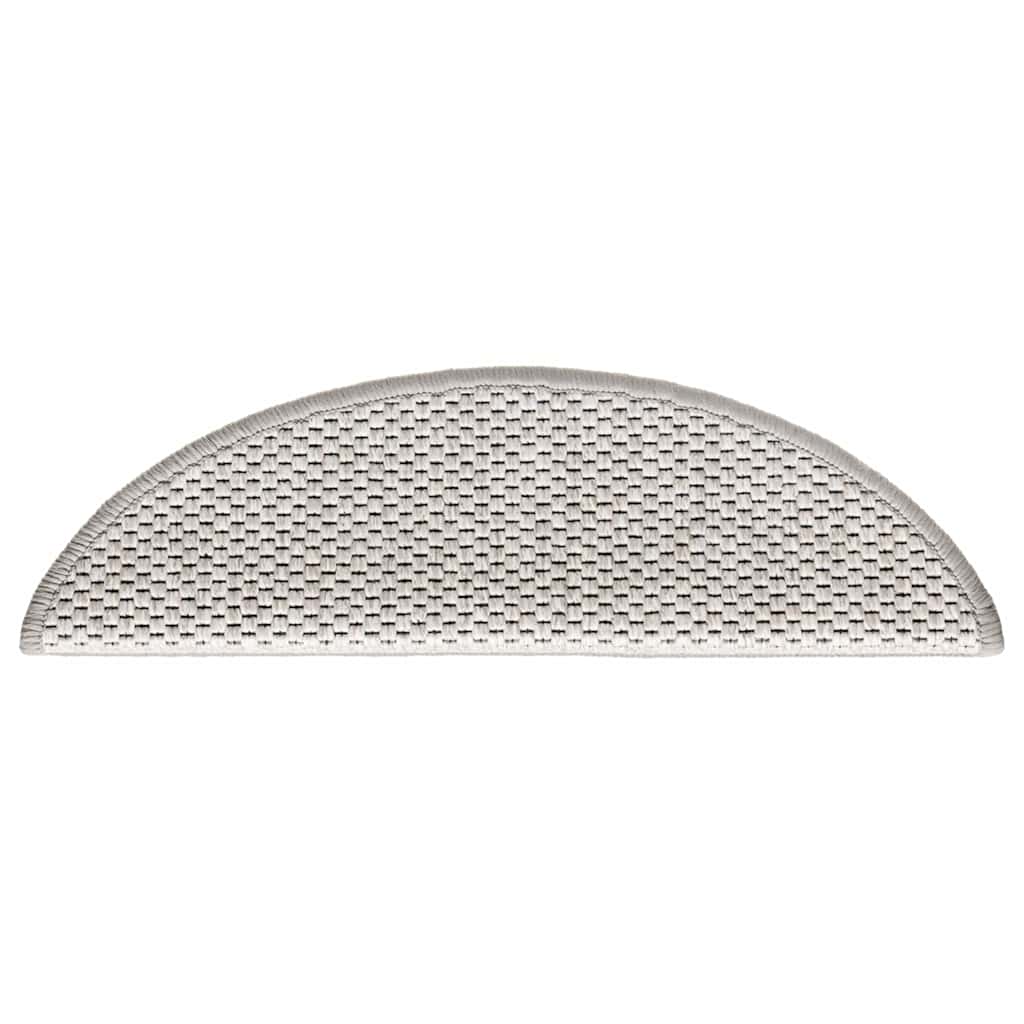 Trapmatten zelfklevend Sisal-Look 30 st 56x17x3 cm Platina