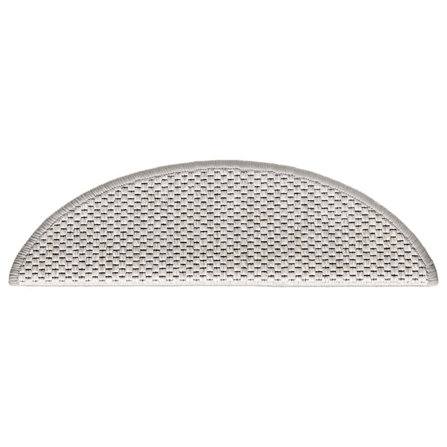 Trapmatten zelfklevend Sisal-Look 30 st 56x17x3 cm Platina