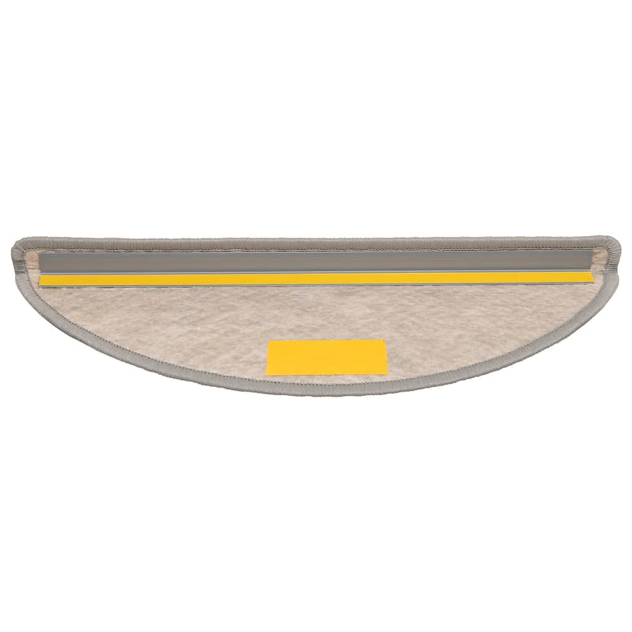 Trapmatten zelfklevend 30 st sisal-look 56x17x3cm zilverkleurig